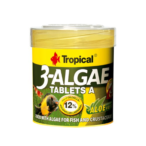 3-Algae Tablets A - Pastilles adhésives végétales pour invertébrés et poissons herbivores